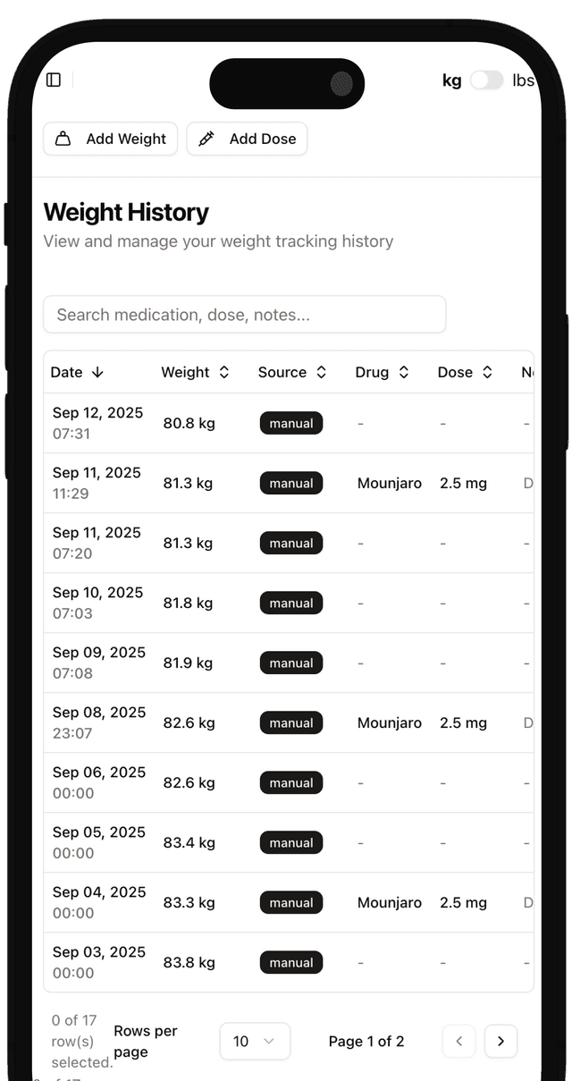 Doses Screenshot
